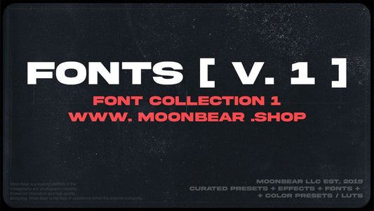 FONTS [V-1] - moonbear.shop
