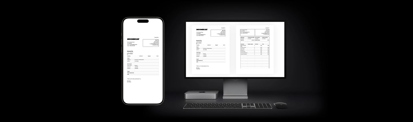 Production Invoice Template