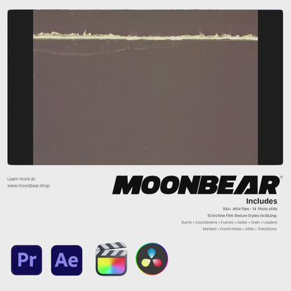 16mm + 8mm Archive Film Textures